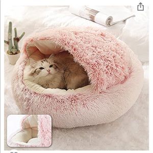 Plush Pink Cat / Dog Pet Bed